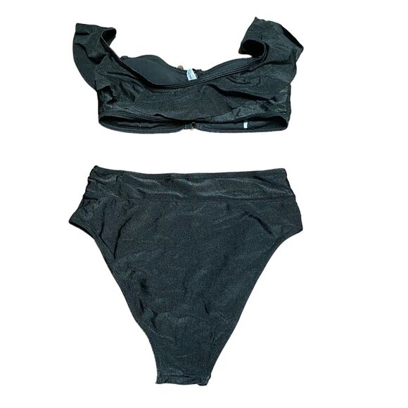 Swimsuit Verano Playa Small Black Bikini High Waist With Tags - Picture 7 of 7